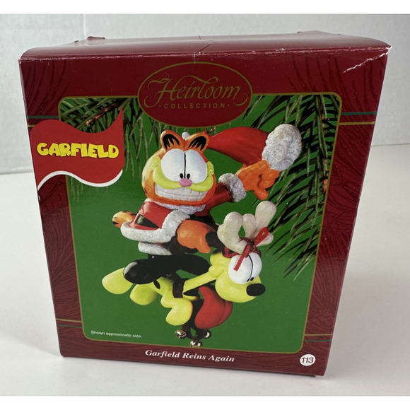 Carlton Cards Other - Garfield Carlton Cards Heirloom 113 Reins Again w/Ode Ornament Christmas Holiday